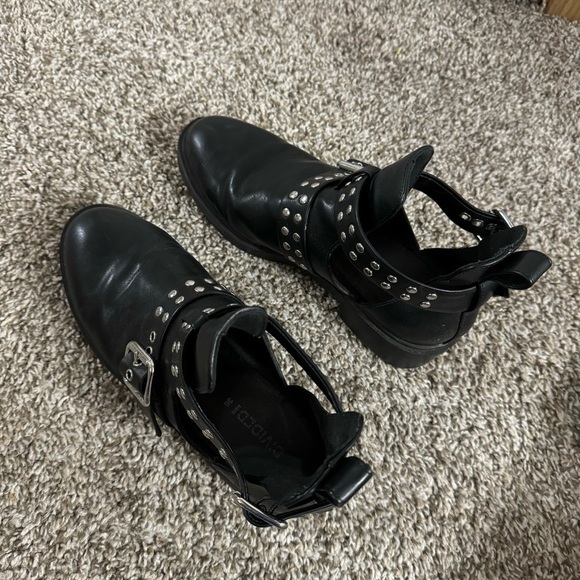 H&M Black Studs Shoes Size 6 - Picture 10 of 12
